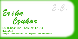 erika czukor business card